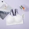 Cross-border Hot Selling Alfabeto Fino Sem Costura Respirável Linda Costas Altas Elásticas Sem Aro Roupa Interior Anti-luz Tubo Top Sutiã para Meninas