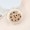 Peine Pequeño de Galletas Lindo Portátil Mini Peine de Cojín de Aire Estudiante Plegable Peine de Bolsa de Aire Peine Masajeador Espejo Integrado