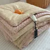 Touca de Algodão Pequena Floral Estilo Coreano Colcha de Gaze Colcha de Inverno Colcha de Primavera e Outono Acolchoada Veludo Acalmador para Bebê Colcha de Renda