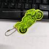 Chaveiro refletivo para motocicleta, chaveiro para carro e motocicleta, pingente para decoração de motocicleta, fita reflexiva criativa de pvc