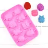 Molde de Silicone para Pirulito de Cachorro de Desenho Dudu 8 Cavidades (sem palito) Molde de Doce DIY Grau Alimentício