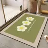 2026 Tejido de Tecnología Fresca Alfombra Suave para Piso Alfombra Baño Tocador Entrada Absorbente de Agua Antideslizante Felpudo