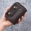 Novo Porta-Cartões Sanfonado Masculino Transfronteiriço Carteira com Duplo Fecho Grande Capacidade Organizador de Cartões Fashion Vendedor Quente da AliExpress Fabricante