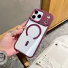 Adequado para Capa de Celular Magnética Apple 17 Metal Lente Iphone16Promax Transparente Toque de Pele Fosca Anti-Queda