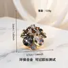 Broche de Corona de Pedrería Moda Retro Europea Aleación Ecológica Temperamento Elegante Femenino Pin Calado Accesorios para Mujer Venta al por Mayor