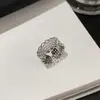 Anel de pérola largo oco com zircônia estilo vintage francês, anel de dedo indicador de nicho de alta qualidade, joia elegante para o dia a dia para mulheres