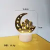Lâmpada eletrônica de vela de LED de ferro nova transfronteiriça lua pequena lâmpada de chá decoração de mesa para sala lâmpada fábrica direta