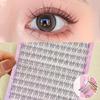 Extensiones de Pestañas Lindas, Tres Filas, Cinco Filas, Ocho Filas, Diez Filas, Pestañas Postizas Cola de Pez Perezosa Trilogía, Racimo Individual, Maquillaje Natural, Cola de Ojo Más Vendida