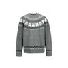Yidao Vintage 25 Nova Coleção Outono/Inverno: Tendência de Nicho Estilo Étnico Design Jacquard Unissex Solto Casual Suéter de Gola Redonda