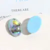 Parches Ovalados de Resina con Partículas de Concha Triturada Iridiscente Degradada Materiales para Pendientes y Accesorios para el Cabello Hechos a Mano DIY Venta al por Mayor