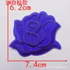 Tamanho pequeno, médio e grande autoadesivo bordado de flor de rosa adesivo de tecido patch branco patch decorativo para roupas flor de tecido acessórios de vestuário