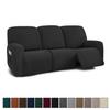 Amazon Funda Protectora Jacquard Elástica Todo Incluido Cinco Rayas Horizontales Cinco Rayas Verticales para Sillón Reclinable Sofá Sencillo Sillón Reclinable de Tres Plazas Engrosado