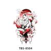 Nuevo Tatuaje de Brazo Tatuaje en Blanco y Negro Tótem Animal Calcomanía Fábrica en stock Venta al por Mayor Transfronterizo TATUAJE Impermeable