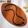 Collar de ágata negra natural de plata S925 con diseño de dragón oriental, cadena de clavícula de ágata china, hecho a mano, personalizado para hombres y mujeres.