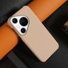 Funda de Cuero Vacuno para Huawei Pura70 P70 Media Funda de Cuero Genuino Huawei mate60pro Funda Protectora Personalización