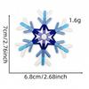 Novos adesivos de tecido decorativos de floco de neve novos bordados computadorizados transfronteiriços janela roupas chapéu joias adesivo termofusível passar a ferro