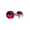 F136 Titanio Labio Uña Diamante Checo Importado Borde Ondulado Uña Incrustada Uña de Lengua Titanio G23 Aleación Joyería para Piercings Accesorios Aretes