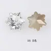 Cristal Dongzhou 14*12 Copo de Nieve Fondo Puntiagudo Pedrería para Uñas Brillantes Decoraciones Navideñas de Flor de Hielo Accesorios DIY