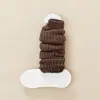 Polainas Blancas Acolchadas de Punto para Otoño e Invierno para Mujer, Calcetines Versátiles de Punto a Media Pantorrilla, Calcetines para Pantorrilla para Combinar con Botas de Nieve, Cubrecalcetines Calientes
