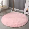 Tapete Redondo de Pelo Longo, Tapete para Cadeira de Balanço, Tapete para Cesta Suspensa, Tapete de Lazer para Sala de Estar, Tapete ao Lado da Cama do Quarto, Tapete para Mesa de Centro Redonda, Tapete para Cadeira de Computador