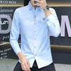 Camisa profesional Sanbaolei 929, camisa informal de manga larga bordada para adolescentes y hombres.
