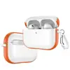 Adecuado para Carcasa de Auriculares AirPods Pro3/4 Color de Contraste TPU+PC Anti-Caída Cubierta Protectora para Auriculares Bluetooth Apple