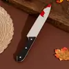 Accesorios de Cosplay de Halloween Cuchillo de Plástico Sangriento de Horror Artificial Daga de Broma Decoraciones para Actuaciones de Baile