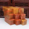 Sello liso de cabeza plana Shoushan Piedra Roja de Zhejiang Piedra de tallado para sellos colgantes Grabado de nombre de sello Especificación Sello de piedra de sello