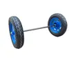Um conjunto completo de carrinho de mão com rodas duplas e eixo, carrinho tigre de 16 polegadas, rodas infláveis, alta capacidade de carga, modificação de roda antiga, motocicleta