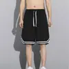 Pantalones Cortos de Baloncesto para Hombre, Deportivos de Cinco Puntos de Seda Helada de Malla de Secado Rápido Holgados para Fitness Running, Verano de Secado Rápido Tallas Grandes