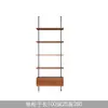 Estantería de Madera Maciza de Múltiples Niveles para Sala de Estar Minimalista Moderna con Columna de Diseño Estilo Vintage Estantería de Exhibición de Piso a Techo