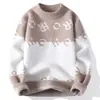 Outono e Inverno Mais Vendidos Anti-Pilling Jacquard de Pelo Sintético Gola Meia-Alta Suéter Venda Direta da Fábrica Tricô Masculino Pode Ser Bordado