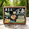 Qinhuangdao Anaya Hall Hall Cultural y Creativo Madera Tendencia Nacional Imán para Refrigerador Creativo Tridimensional Souvenir Turístico