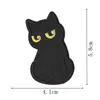 Parche Bordado de Gato Negro Sarcástico y Cargado Emocionalmente - Divertido, Enojado, Molesto, Perezoso para Ropa, Termoadhesivo