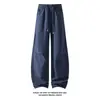Colección Otoño 2026: Pantalones de lona de algodón puro de peso pesado lavados, tallas M-5XL, GK261001 - Especial P48