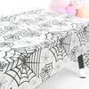 Amazon Mantel Decorativo Desechable de Halloween Vajilla para Fiesta Festiva Mantel con Temática de Calabaza Telaraña