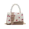Nova Bolsa Quadrada Pequena Estampada Fofa Estilo Coreano Casual Primavera Moda Simples de Ombro/Axila Bolsa Transversal