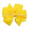 Venta Caliente Transfronteriza Color Sólido Cinta Acanalada Moño Cola de Pescado Pasador para el Cabello Accesorios para el Cabello Niños Bebé Pasador para el Cabello 40 Colores
