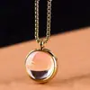 Acero de Titanio Mantra de Seis Caracteres Vajra Pestle Caja Gawa Colgante Se Puede Abrir para Guardar el Colgante del Mantra Collar Colgante para Hombres y Mujeres