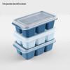 Conjunto de 6 Bandejas de Gelo Mais Vendido da Amazon Caixa de Gelo Quadrada Molde de Bola de Gelo Redonda de 6 Cavidades Silicone Caixa de Cubos de Gelo Congelados