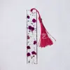 Marcadores de Libros Creativos de Acrílico, Marcadores de Libros con Flores Secas, Marcadores de Libros de Cristal de Resina con Flores Reales, Regalos para el Día del Estudiante y del Maestro