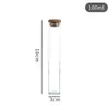 Garrafa Personalizada Boca Reta 30 Tampa de Bambu Ninho de Pássaro Garrafa para Exibição de Flores Secas Tubo de Ensaio Garrafa dos Desejos Chá Chá Aromatizado Sub-engarrafamento Garrafa de Doces