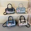 Bolso Boston para mujer, nuevo y moderno bolso de hombro de lunares exquisitos para el verano, para el trabajo y los desplazamientos, bolso cruzado