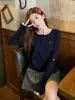 Venta al por mayor transfronteriza 2026 camisa básica de manga larga ajustada para mujer con cuello de encaje bordado tipo henley, una pieza, envío directo