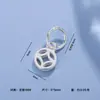 Accesorios de Plata Pura 999, Piezas para Joyería de Plata DIY de Flor de Loto y Flor de Durazno, Pulsera de Cuerda Trenzada con Cuentas, Colgantes Pequeños al por Mayor
