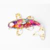Pegamento de grava de cristal natural transfronterizo con forma de pez pequeño, decoración para oficina, escritorio, coche, regalo de joyería