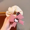 Diadema de Gato a la Moda con Pelo Rosa, Diadema con Lazo de Lunares, Cuerda para el Pelo de Moño o Cola de Caballo de Dibujos Animados Lindos, Accesorios para el Cabello para Mujer