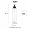 Botella de Spray Transparente Personalizada de Hombro Plano para Tónico, Botella de Spray de Niebla Fina Hidratante, Botella de Plástico Recargable Portátil para Viaje en Varios Tamaños