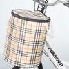 Cesta de Bicicleta Cesta Dianteira para Bicicleta Mountain Bike Azul Cesta Dobrável para Patinete Elétrico com Tampa Cesta de Pendurar Cesta de Legumes para Bicicleta