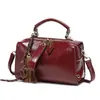 Bolso Almohada Texturizado Vintage para Mujer 2026 Nuevo Bolso de Mano Retro para Mujer Cuero de Cera de Aceite Bolso de Hombro Único Cruzado